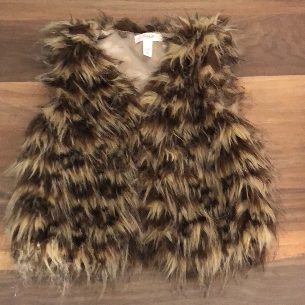 Girls fur vest XS (3/4)